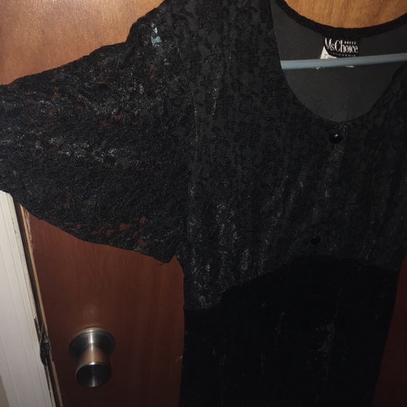 Ms. Choice long black lace dress - Picture 5 of 10